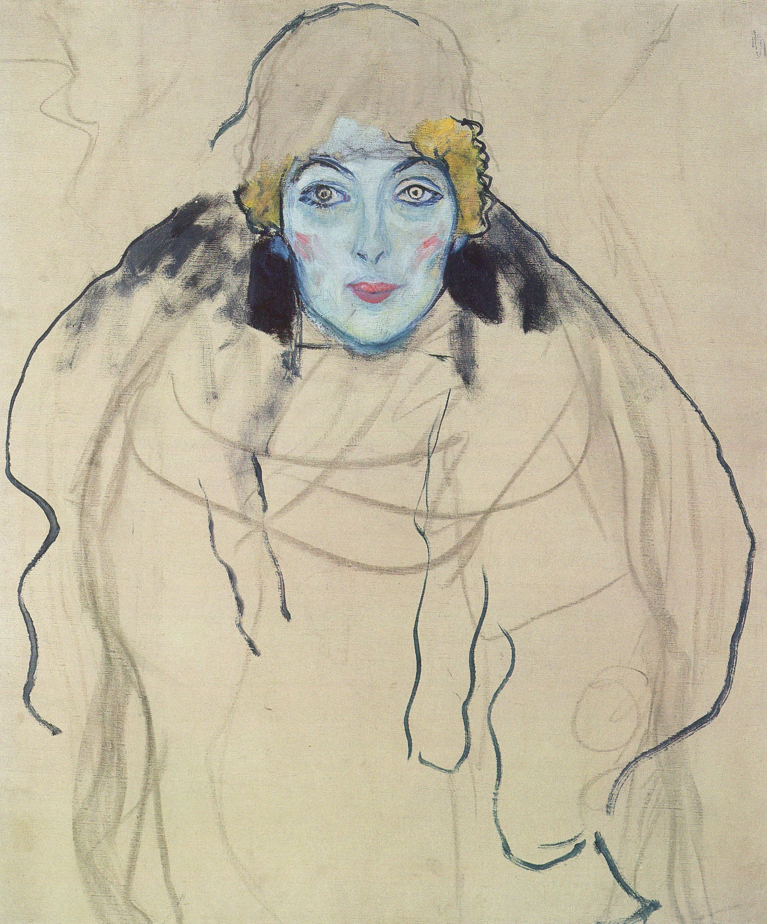 Gustav Klimt - Portrait of a Lady, unfinished 1918